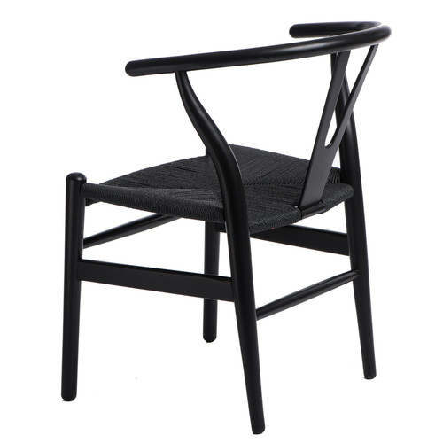 Chair Wicker, black