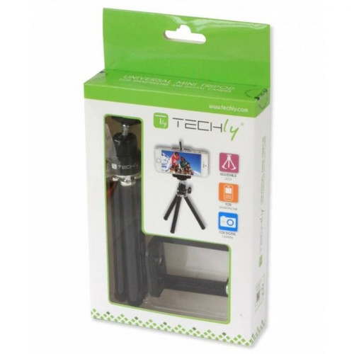 Techly Mini Selfie Stand for Smartphone/Camera, adjustable