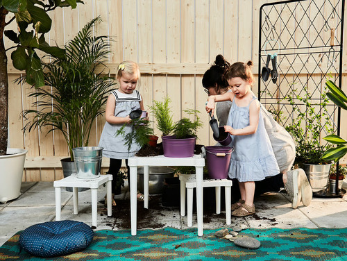 UTTER Children's table, in/outdoor, white