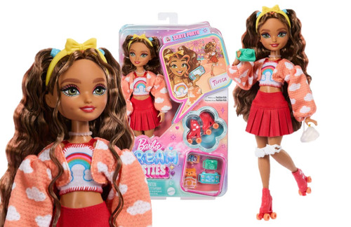 Dream Besties Barbie Teresa Roller Skating Fashion Doll JFX98 4+