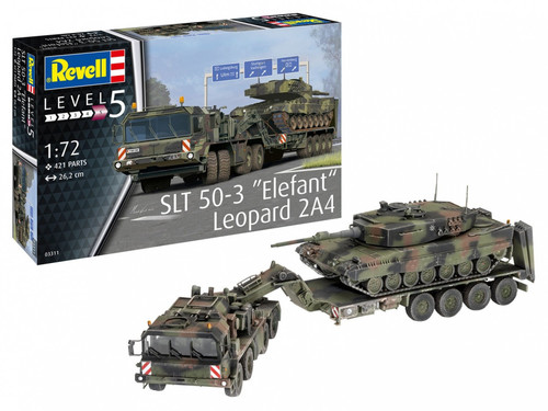 Revell Plastic Model SLT 50-3 Elefant + Leopard 2A4 12+