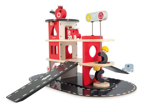 Janod Wooden Fire Station 2+