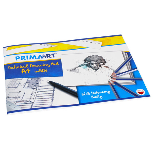 Prima Art Technical Drawing Pad A4 10 White Sheets 180g 1pc