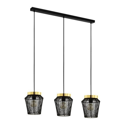 Pendant Lamp Escandidos 3 x E27, black