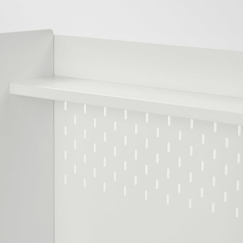 BERGLÄRKA Desk top and shelf, white, 100x70 cm