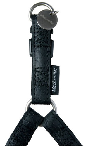 Zolux Adjustable Dog Harness Mac Leather 20mm, black