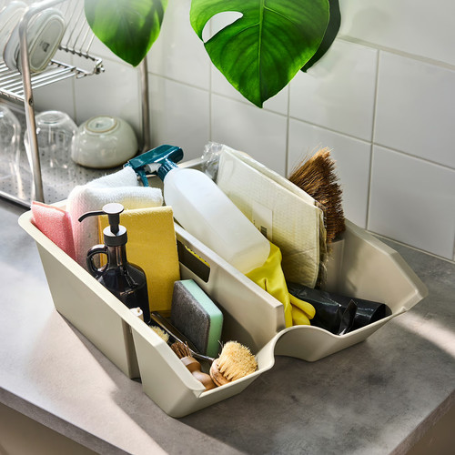 SORTERA Insert with compartments, beige, 38x45x14 cm