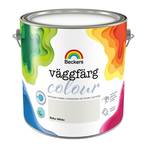 Beckers Latex Paint Vaggfarg Colour 2.5L, boho white