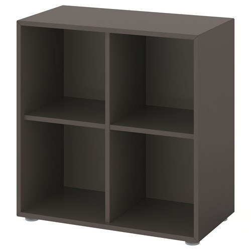EKET Storage combination with feet, dark grey, 70x35x72 cm