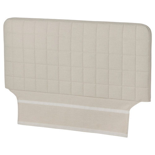 SLÄKT Headboard with cover, Vissle beige