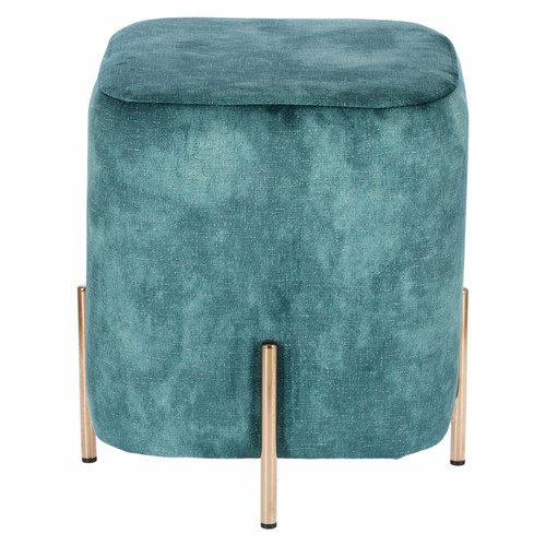 Pouffe Izbit Velvet, blue