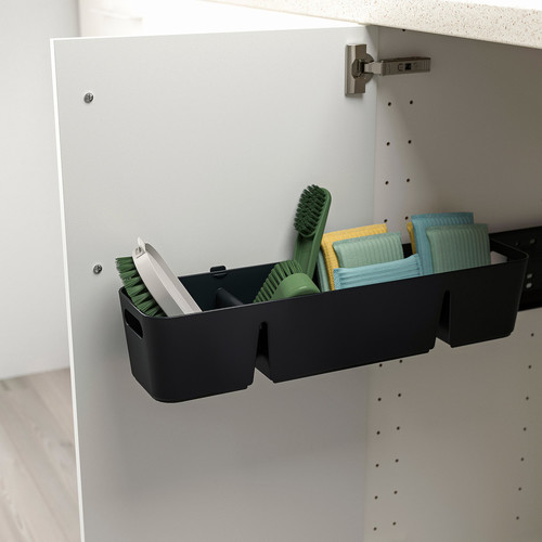 UPPDATERA Box with slider, anthracite, 50x15x12 cm