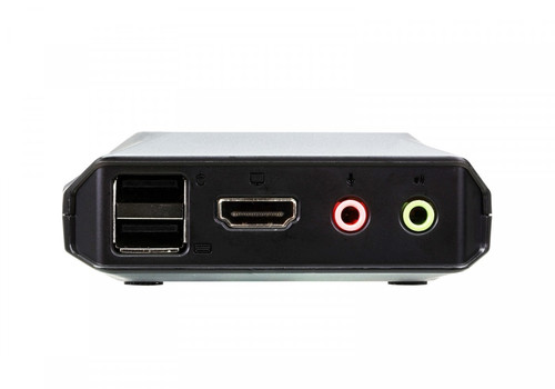 Aten Cable KVM Switch with Remote Port Selector 2-Port USB 4K HDMI