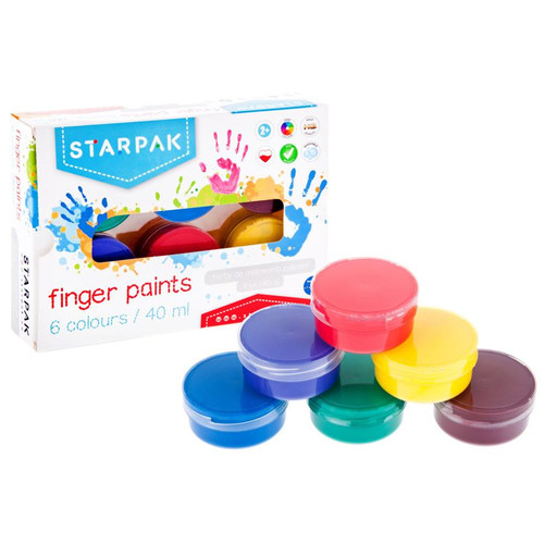 Finger Paints 6 Colours 6x 40ml