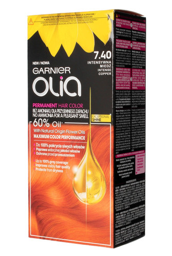 Garnier Olia Permanent Hair Colour no. 7.40 Intense Copper