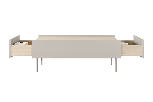 Coffee Table with Drawers Desin, cashmere/nagano oak