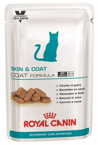 Royal Canin Veterinary Care Nutrition Feline Skin & Coat Wet Cat Food Pouch 85g