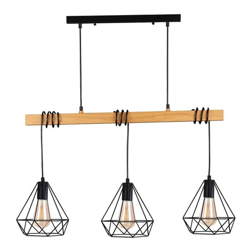 Pendant Lamp Polux Vigo Wood 3 x 20 W E27