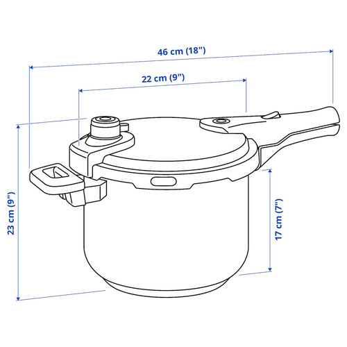 IKEA 365+ Pressure cooker, stainless steel, 6 l