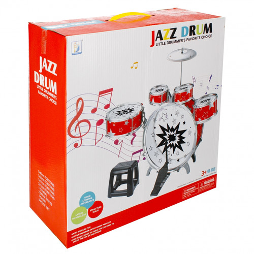 Jazz Drum Set, 1pc, assorted colours, 3+