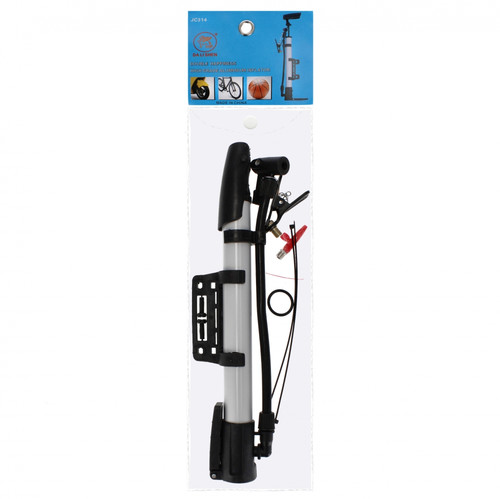 Bike Pump 44cm, metal, accessories, 1pc, assorted colours