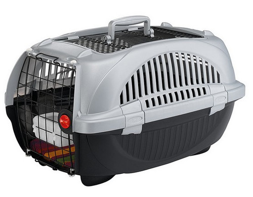 Ferplast Pet Carrier Atlas Deluxe 20 Open, silver-black