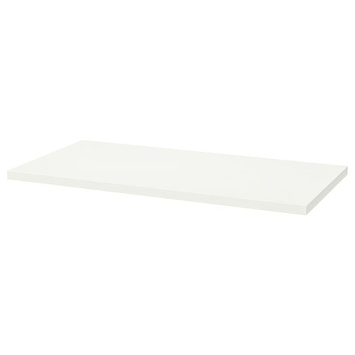 LAGKAPTEN / SPÄND Desk, white/black, 120x60 cm