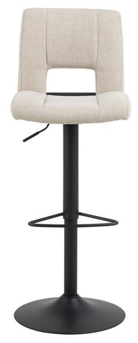 Bar Stool Sylvia, beige/black