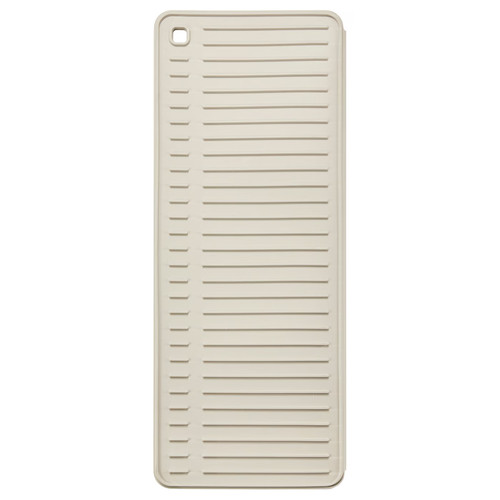 RINNIG Dish drying mat, beige, 51x42 cm