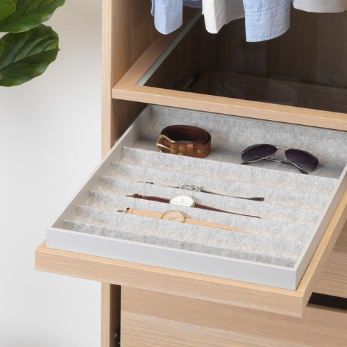 KOMPLEMENT Pull-out tray, white stained oak effect, 50x58 cm