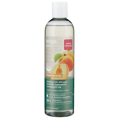 TOŁPA Green Regenerating Shampoo for Dry & Matt Hair 99% Natural 300 ml