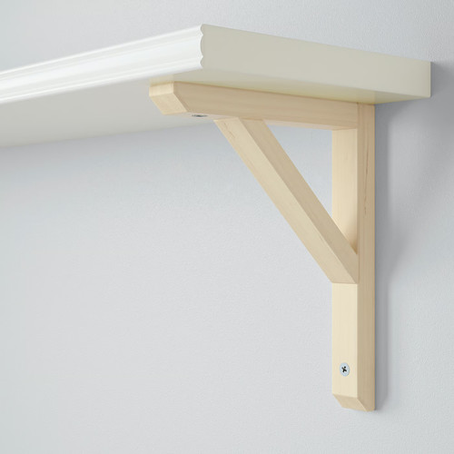BERGSHULT / SANDSHULT Wall shelf, white, aspen, 80x20 cm