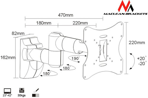 MC-503S LCD Bracket 