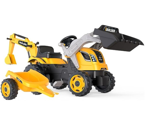 Smoby Builder Max Tractor + Trailer 3+