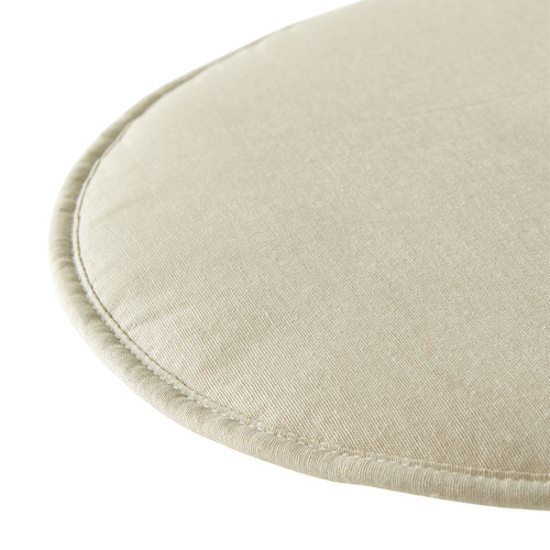 Seat Pad Cocos, round, beige