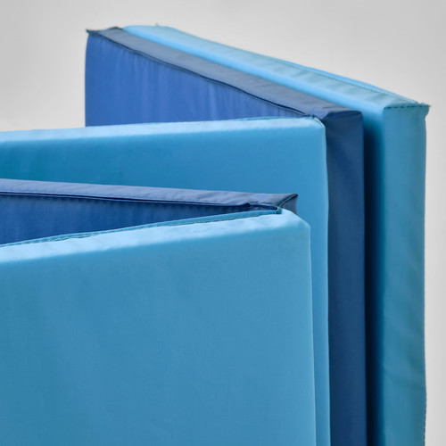 PLUFSIG Folding gym mat, blue, 78x185 cm