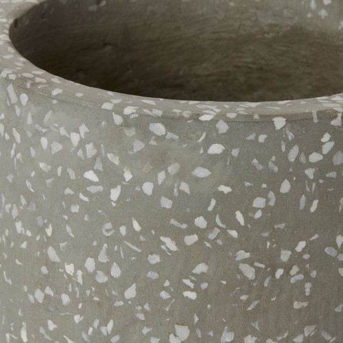 Plant Pot GoodHome Terrazzo 12 cm, grey