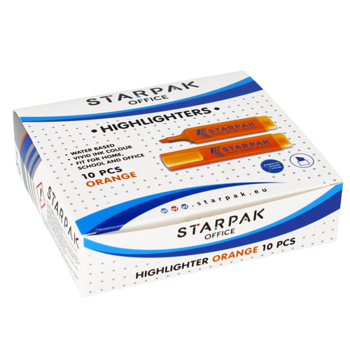 Starpak Highlighter Orange 10pcs