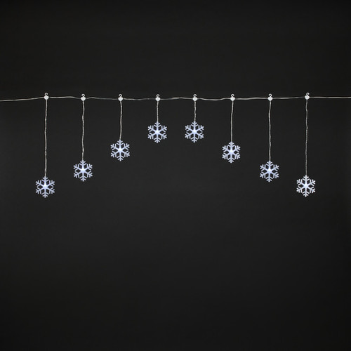 Christmas Lights 8 LED Snowflakes, indoor