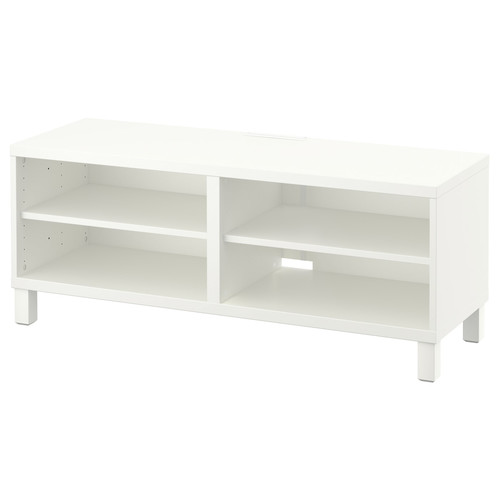 BESTÅ TV bench, white, 120x40x48 cm