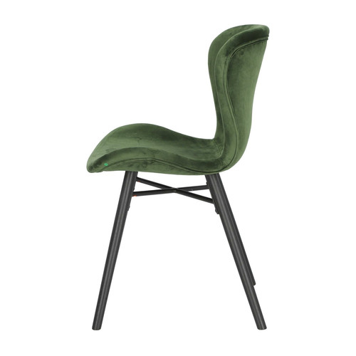 Chair Batilda, velvet, forest green