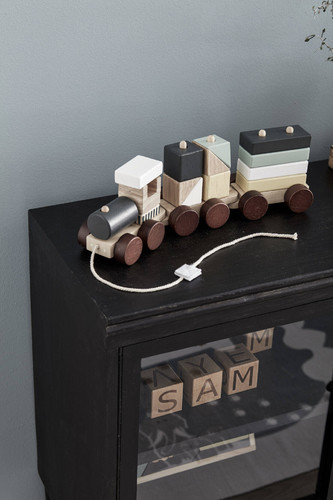 Kid's Concept Block Train, natural, 12m+