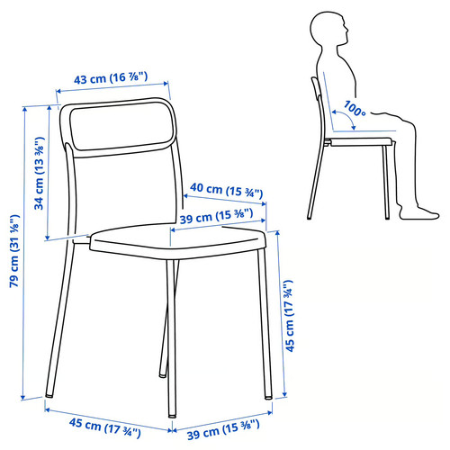 VIHALS Chair, white