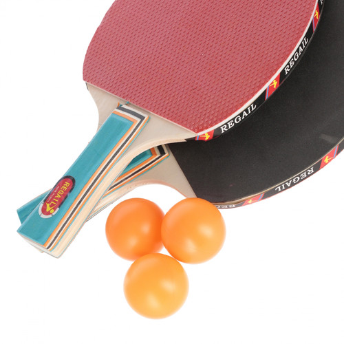 Regail Table Tennis Rackets with 3 Balls 14+
