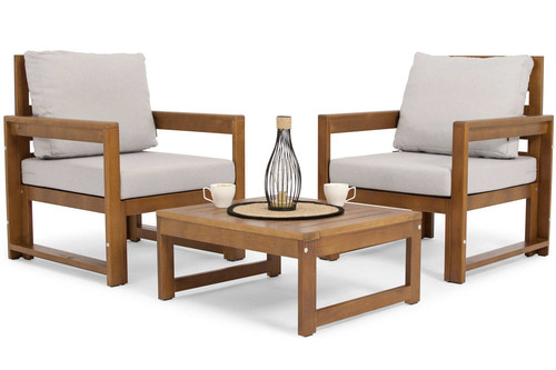 Outdoor Furniture Set MALTA, brown/grey