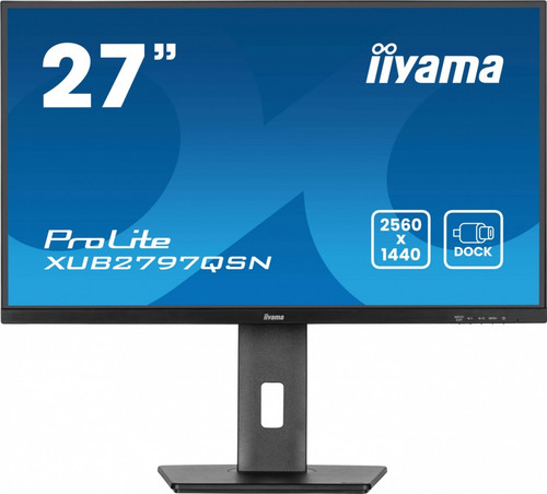 IIYAMA 27" Monitor XUB2797QSN-B2 IPS QHD USB-c Dock HDMI