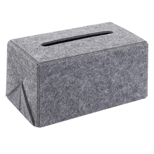 Felt Tissue Box, dark grey