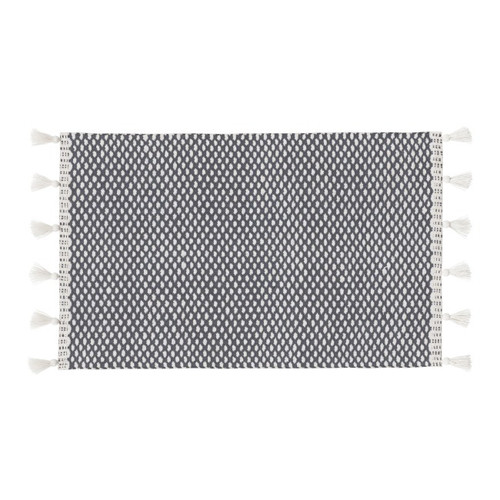 GoodHome Bath Mat Nammu 50 x 80 cm, ecru/anthracite
