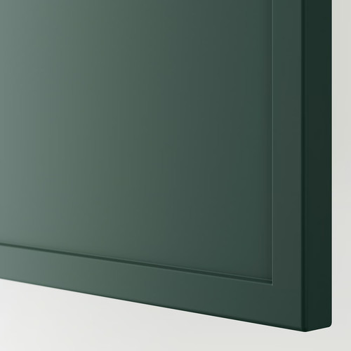 ASPUDDEN Decorative cover panel, dark grey-green, 39x80 cm
