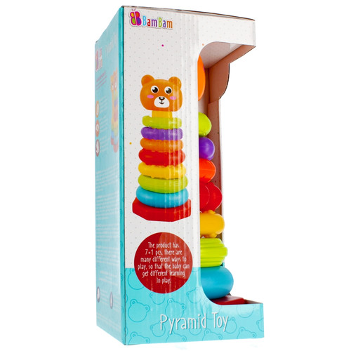 Bam Bam Pyramid Stacking Toy, assorted models, 6m+